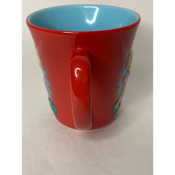Disney Store Tinker Bell Fairy Tink 3D Ceramic Red coffee Mug Cup 16 oz - Picture 3 of 13